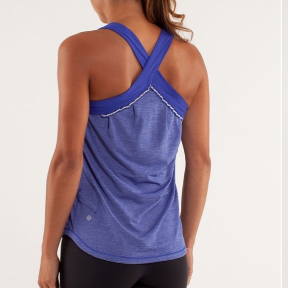 lululemon athletica Tops - Lululemon Run: Team Spirit Tank Pigment Blue